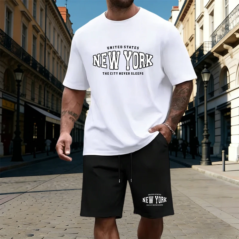 Quality Summer Clothing - Tuta Sportiva da Uomo con Stampa,