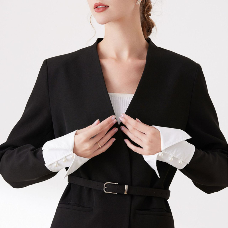 Summer Clothing Teens - Camicia da ufficio elegante fai-da-te Polsini
