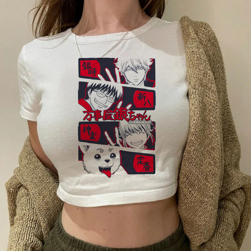 Summer Clothing Teens - Maglietta Gintama Samurai Gintoki con stampa