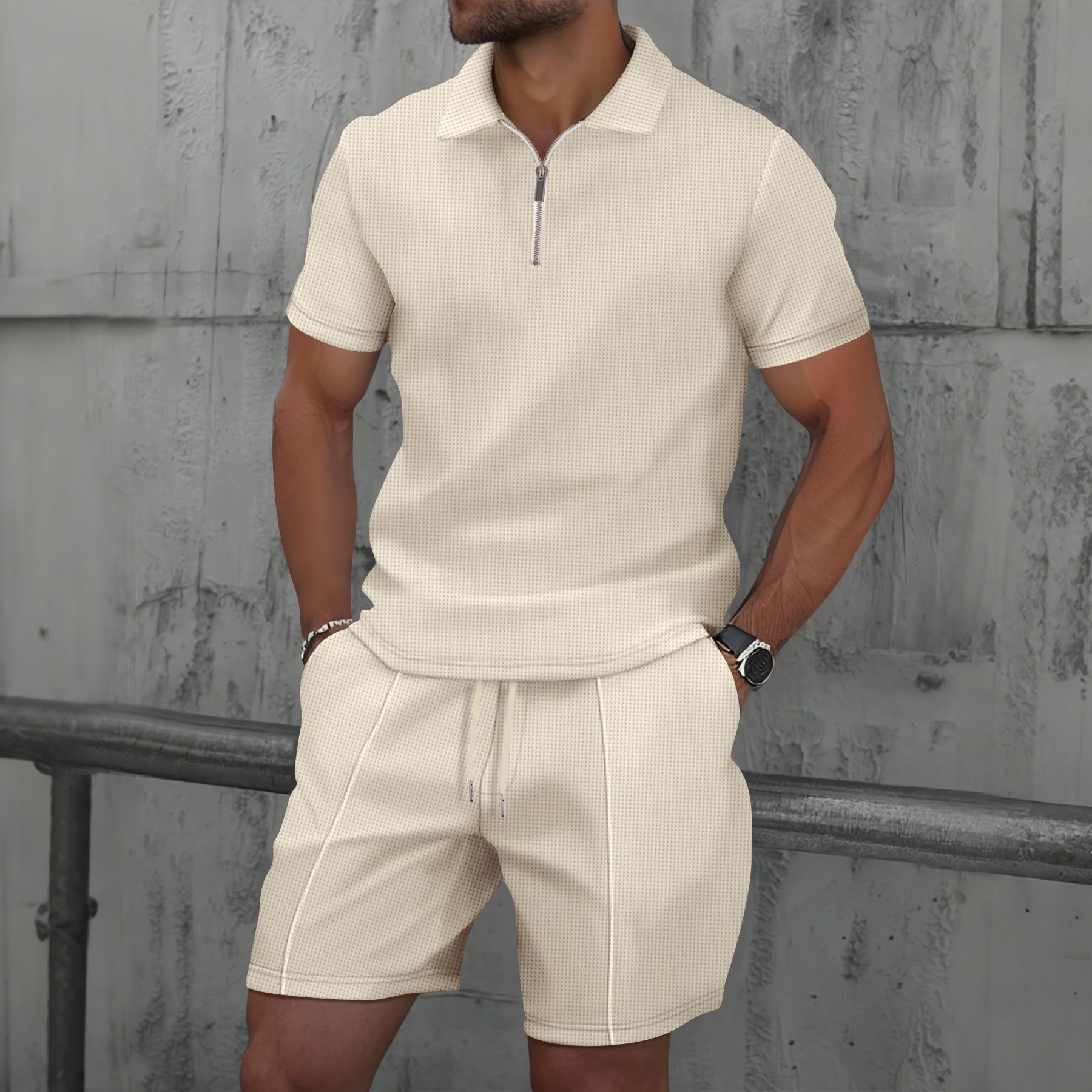 Summer Clothing Outfits - Completo Sportivo da Uomo in Tessuto