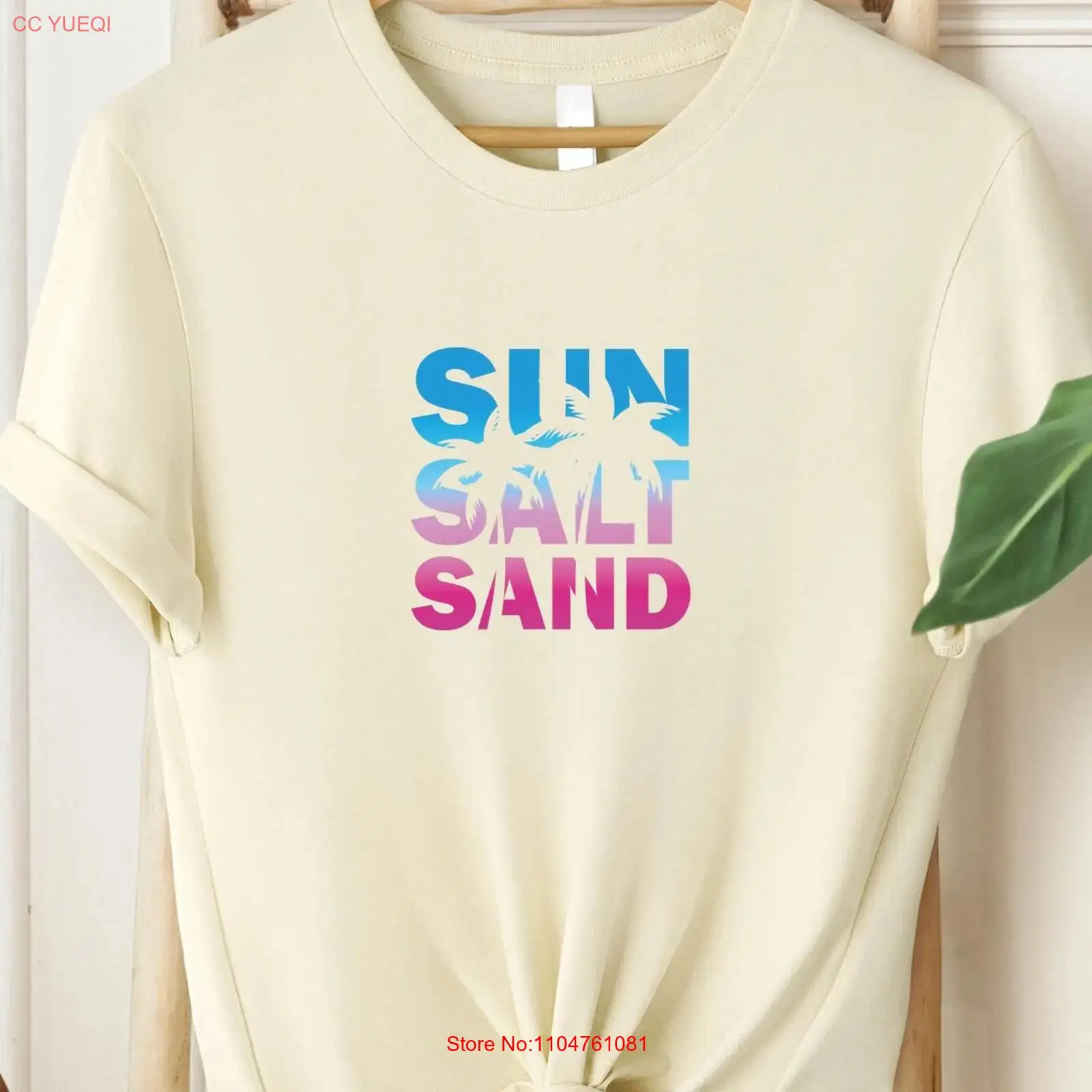 Summer Clothing Vibes - T-shirt Sun Salt Sand Retro Summer