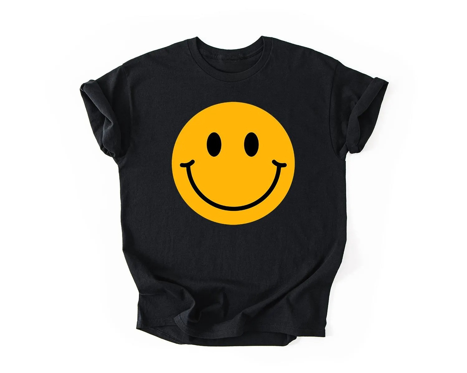 Summer Clothing Vibes - T-shirt con faccina sorridente, maglietta con