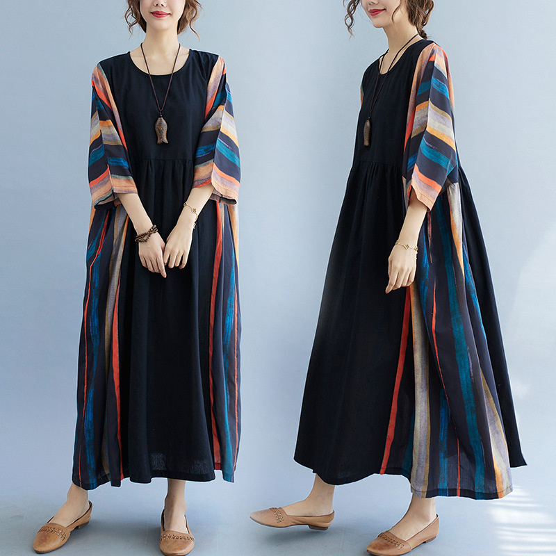 Indian Summer Vintage Clothing - Abito pakistano indiano Donna Stile bohemien