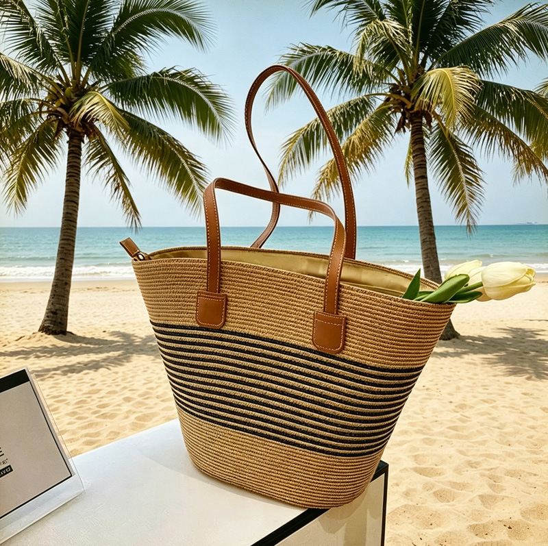 Beach Bag Straw - CLAREGQI Borsa tote da donna in
