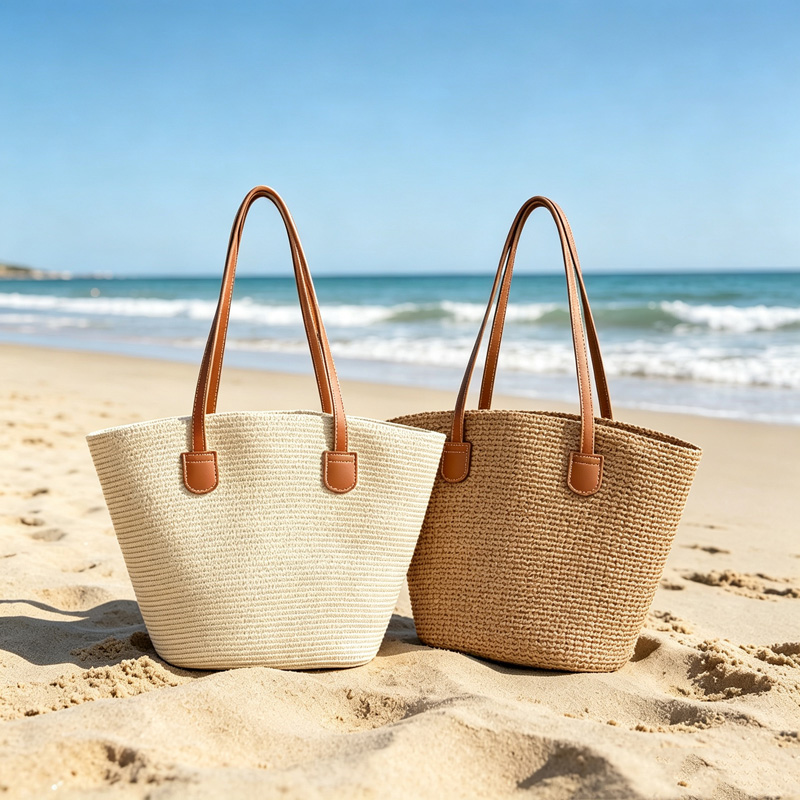 Beach Bag Straw - CLAREGQI Borsa tote da donna in
