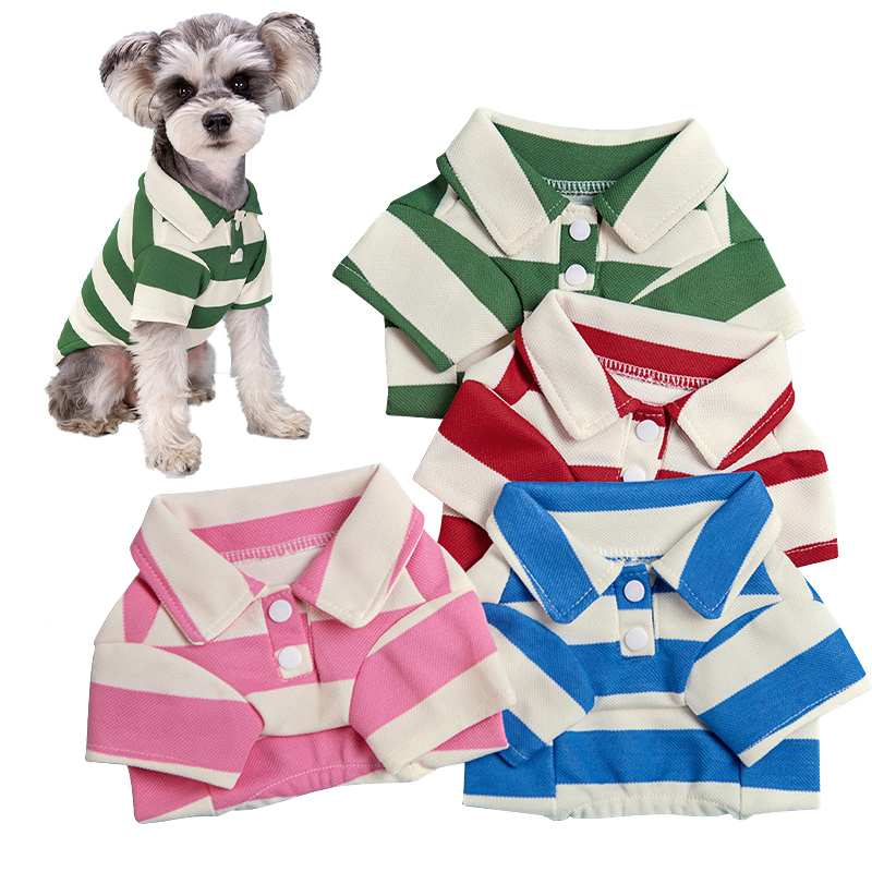 Summer Dog Clothing - Maglietta Polo per Cani, Abbigliamento Estivo