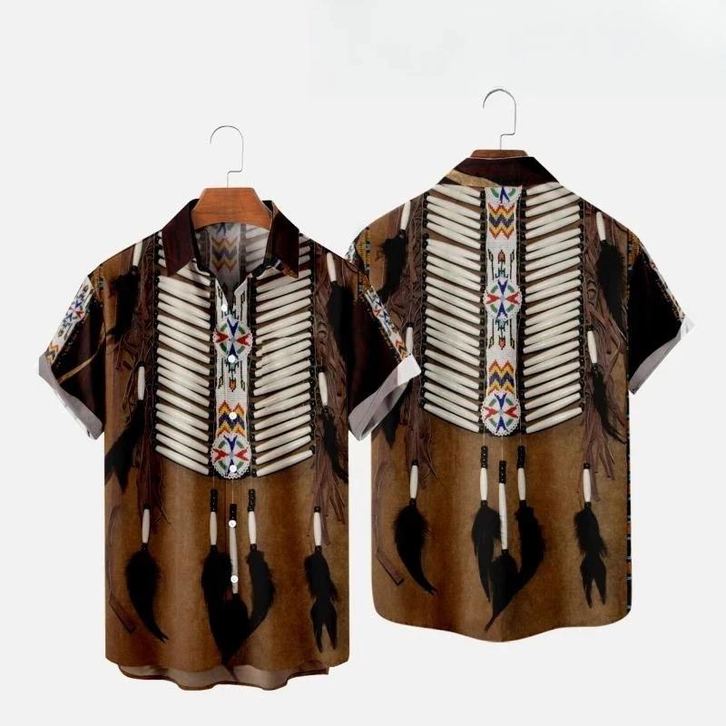 Indian Summer Vintage Clothing - Camicie da Spiaggia in Stile Etnico