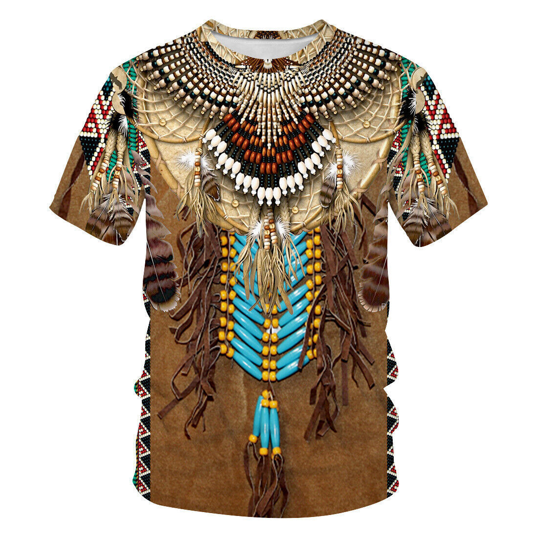 Indian Summer Vintage Clothing - T-shirt con stampa 3D in stile
