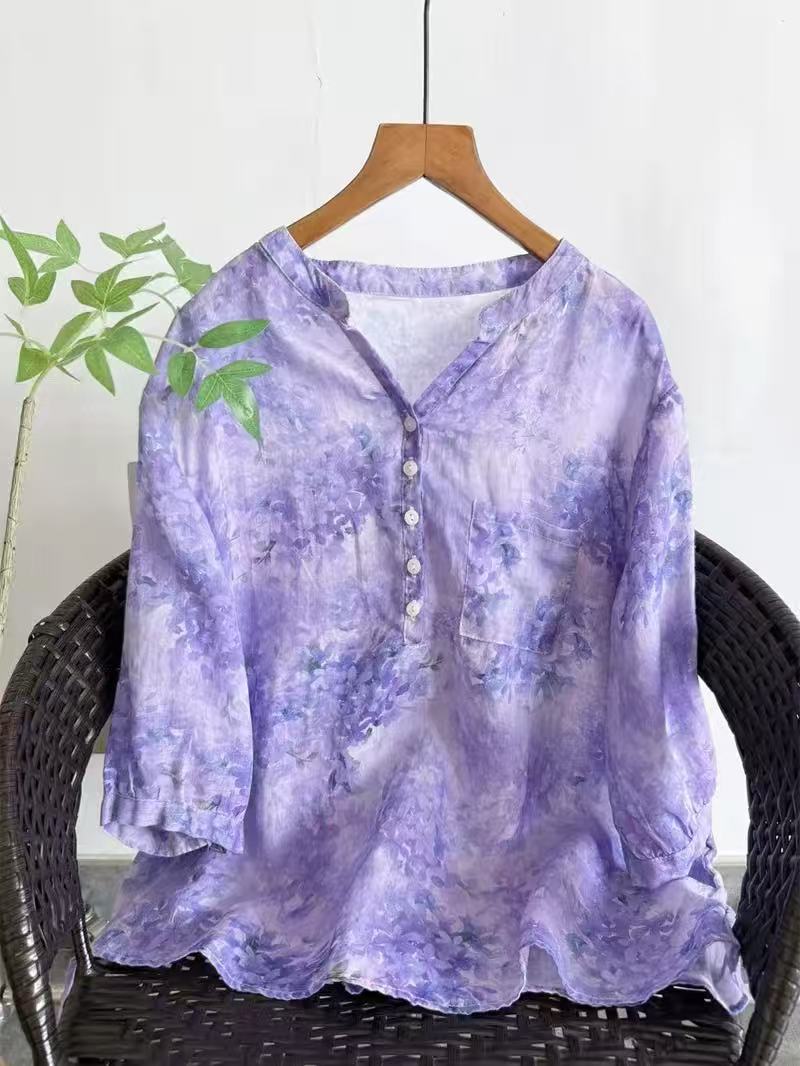 Summer Clothing For Japan - Camicie 100% ramia da donna, estive,