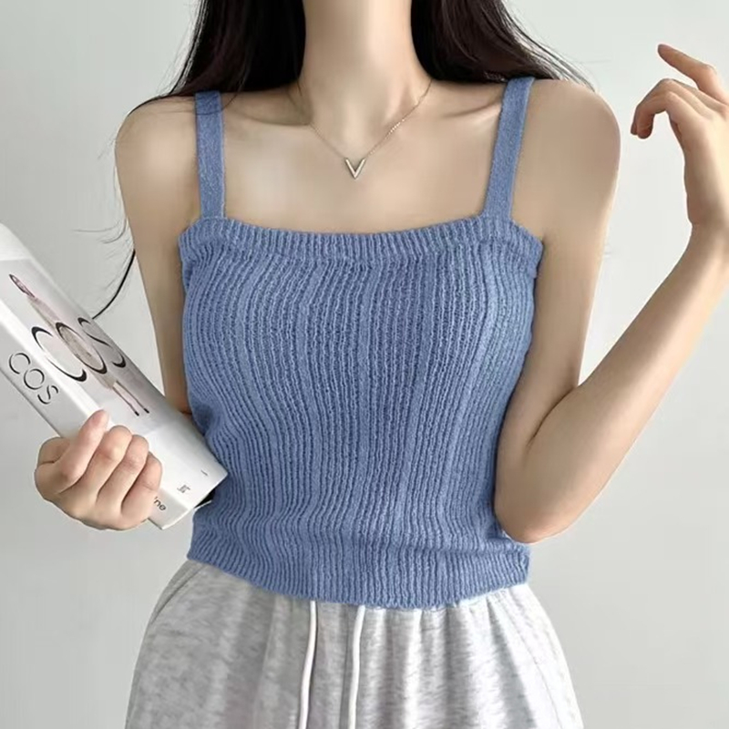Summer Clothing Teens - Top a canotta lavorato a maglia