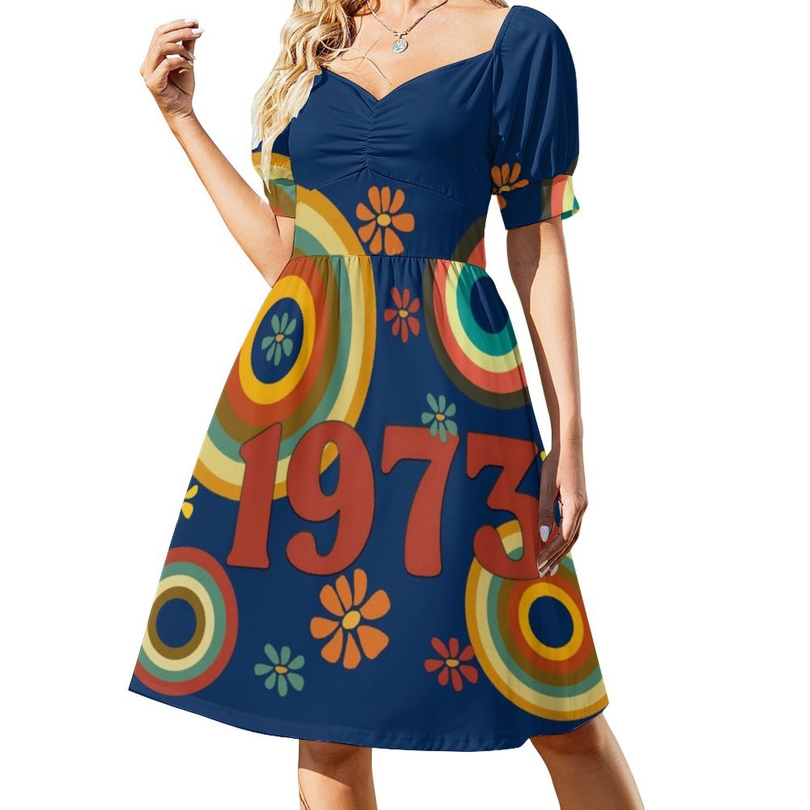 1973 Abito grembiule floreale  - Summer Clothing Vibes recensione e prezzo