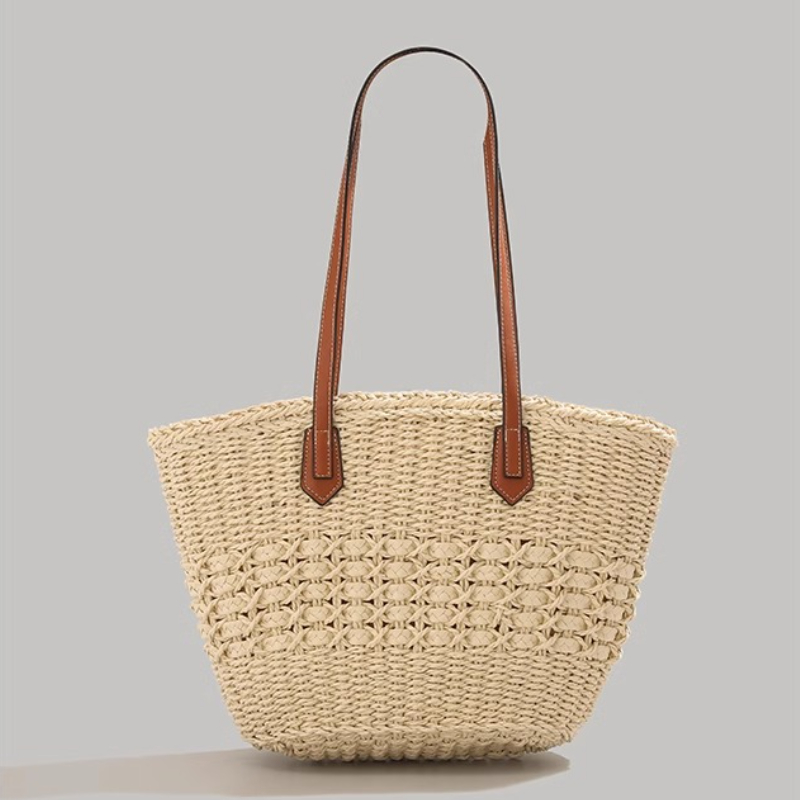Borsa da spiaggia pieghevole e - Beach Bag Straw recensione e prezzo