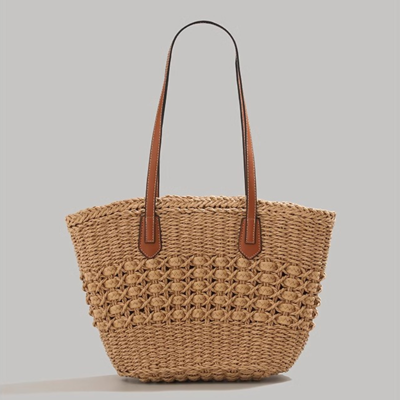 Borsa da spiaggia pieghevole e - Beach Bag Straw recensione e prezzo