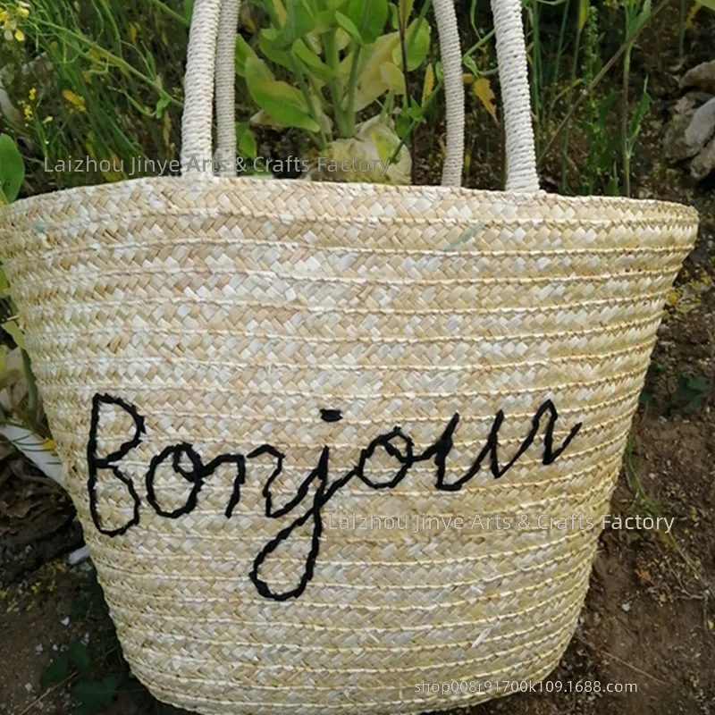 Borsa a secchiello da donna in - Beach Bag Straw recensione e prezzo
