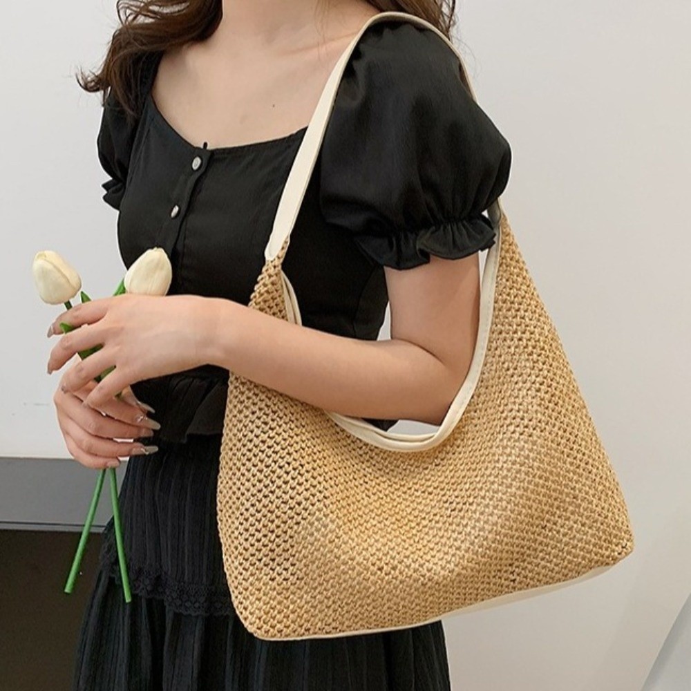 Borsa in Paglia Intrecciata Mo - Beach Bag Straw recensione e prezzo