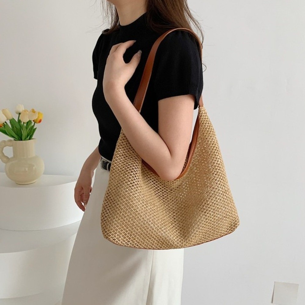 Borsa in Paglia Intrecciata Mo - Beach Bag Straw recensione e prezzo