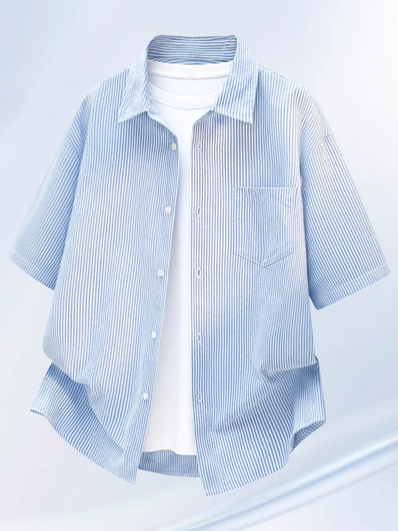Camicia casual a righe sottili - Summer Clothing Options recensione e prezzo