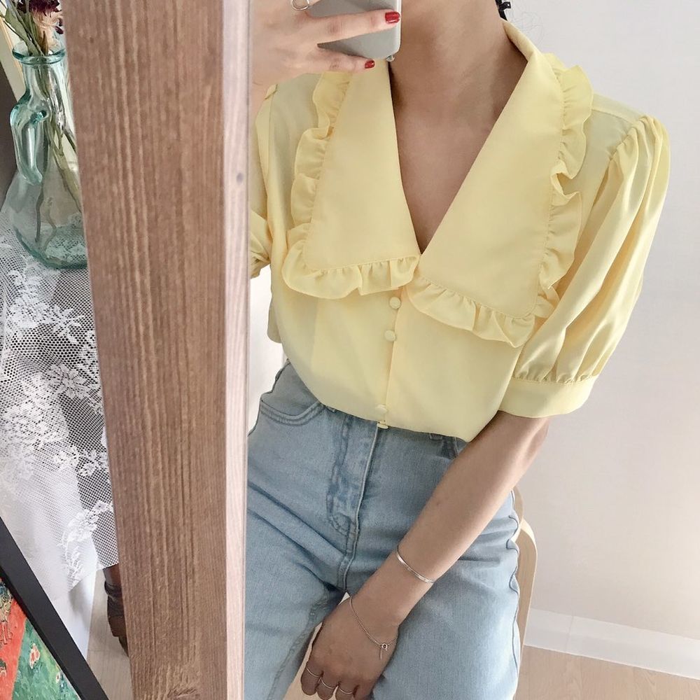 Camicette da donna Solid Ruffl - Summer Clothing Teens recensione e prezzo