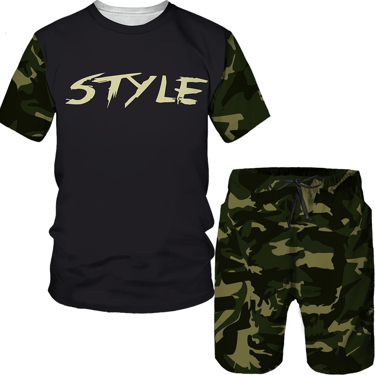 Completi mimetici da uomo, t-s - Summer Clothing Outfits recensione e prezzo