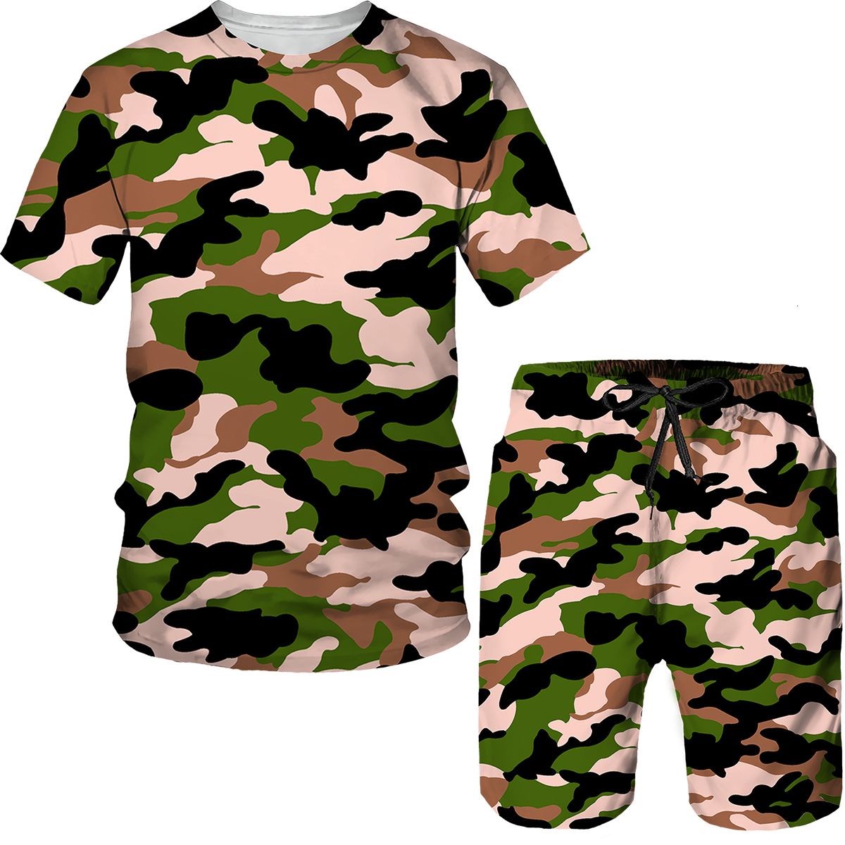 Completi mimetici da uomo, t-s - Summer Clothing Outfits recensione e prezzo