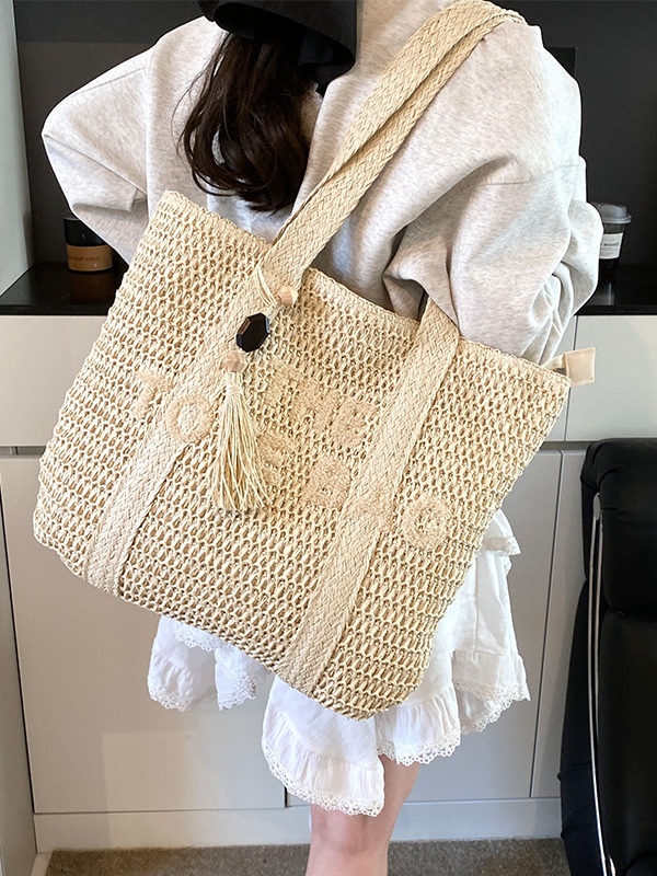 Borsa Tote Grande in Paglia In - Beach Bag Straw recensione e prezzo