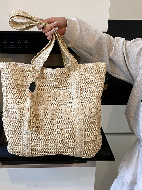 Borsa Tote Grande in Paglia In - Beach Bag Straw recensione e prezzo