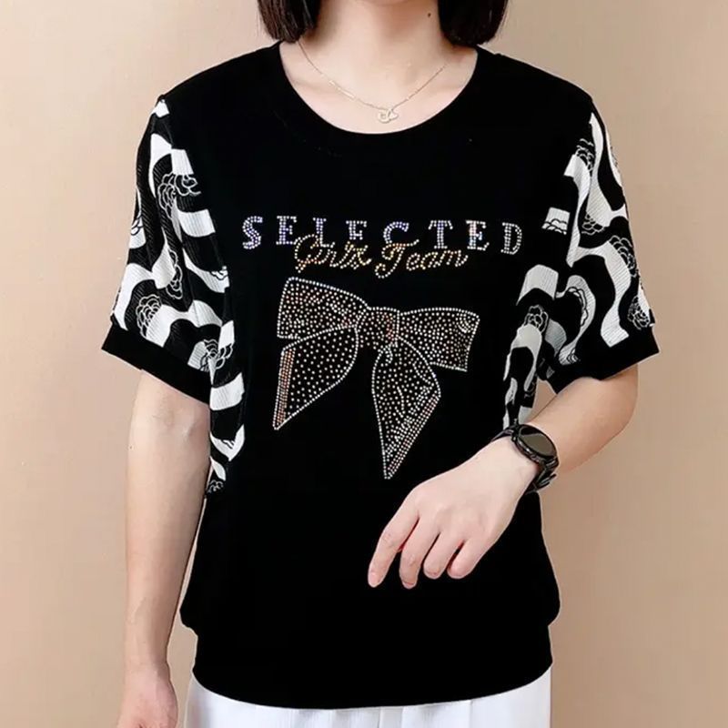 T-shirt da donna girocollo a r - Summer Clothing For 60 Year Old Woman recensione e prezzo