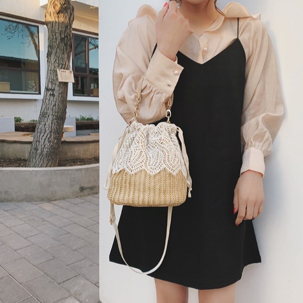 Borsa a Spalla Vintage in Pagl - Beach Bag Straw recensione e prezzo