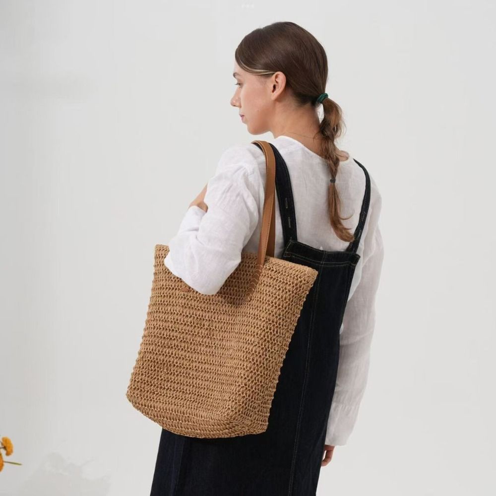 Borsa Tote in Paglia Intreccia - Beach Bag Straw recensione e prezzo